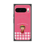 プレミアムスクエアケース with Pixelsnap［ ちびまる子ちゃん - ピンクチェック ］
