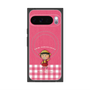 プレミアムスクエアケース with Pixelsnap［ ちびまる子ちゃん - ピンクチェック ］
