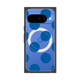 プレミアムスクエアケース with Pixelsnap［ シンプルドット - Blue ］