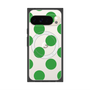 プレミアムスクエアケース with Pixelsnap［ シンプルドット - Green ］