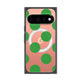 プレミアムスクエアケース with Pixelsnap［ シンプルドット - Green ］