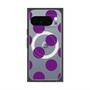 プレミアムスクエアケース with Pixelsnap［ シンプルドット - Purple ］