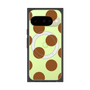 プレミアムスクエアケース with Pixelsnap［ シンプルドット - Brown ］