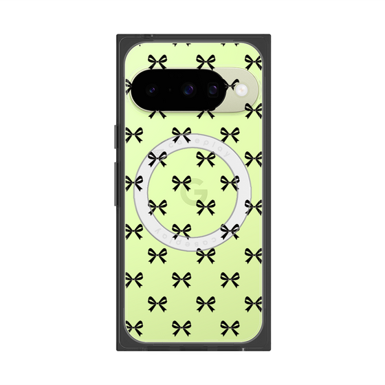 プレミアムスクエアケース with Pixelsnap［ シンプルリボン ］