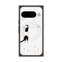 プレミアムスクエアケース with Pixelsnap［ 夢中に覗く三毛ねこ ］