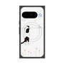 プレミアムスクエアケース with Pixelsnap［ 夢中に覗く三毛ねこ ］