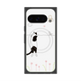 プレミアムスクエアケース with Pixelsnap［ 夢中に覗く三毛ねこ ］