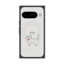 プレミアムスクエアケース with Pixelsnap［ 蝶ネクタイねこ - White ］