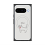 プレミアムスクエアケース with Pixelsnap［ 蝶ネクタイねこ - White ］