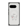 プレミアムスクエアケース with Pixelsnap［ 蝶ネクタイねこ - White ］
