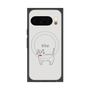 プレミアムスクエアケース with Pixelsnap［ 蝶ネクタイねこ - White ］