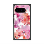 プレミアムスクエアケース with Pixelsnap［ アートフラワー・オーキッド ］