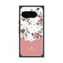 プレミアムスクエアケース with Pixelsnap［ ツインドットフラワー - Pink ］