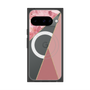 プレミアムスクエアケース with Pixelsnap［ マーブルトライアングルパレット - Pink ］