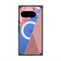 プレミアムスクエアケース with Pixelsnap［ マーブルトライアングルパレット - Pink ］