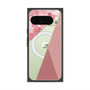 プレミアムスクエアケース with Pixelsnap［ マーブルトライアングルパレット - Pink ］