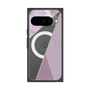 プレミアムスクエアケース with Pixelsnap［ マーブルトライアングルパレット - Purple ］