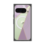 プレミアムスクエアケース with Pixelsnap［ マーブルトライアングルパレット - Purple ］