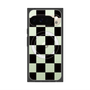 プレミアムスクエアケース with Pixelsnap［ 市松模様 - Black ］
