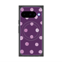 プレミアムスクエアケース with Pixelsnap［ 水彩ドット・レトロカラー - Purple ］