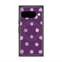 プレミアムスクエアケース with Pixelsnap［ 水彩ドット・レトロカラー - Purple ］