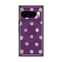 プレミアムスクエアケース with Pixelsnap［ 水彩ドット・レトロカラー - Purple ］