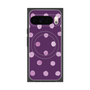 プレミアムスクエアケース with Pixelsnap［ 水彩ドット・レトロカラー - Purple ］