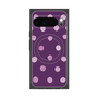 プレミアムスクエアケース with Pixelsnap［ 水彩ドット・レトロカラー - Purple ］