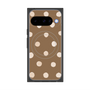 プレミアムスクエアケース with Pixelsnap［ 水彩ドット・レトロカラー - Brown ］
