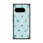 プレミアムスクエアケース with Pixelsnap［ 水彩ドット・レトロカラー - Light Blue ］