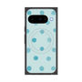 プレミアムスクエアケース with Pixelsnap［ 水彩ドット・レトロカラー - Light Blue ］