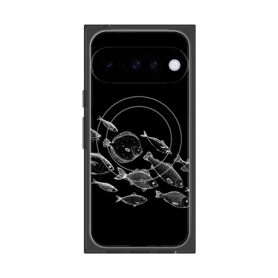 プレミアムスクエアケース with Pixelsnap［ Coexist No.2 - Black ］