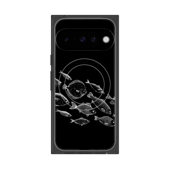 プレミアムスクエアケース with Pixelsnap［ Coexist No.2 - Black ］