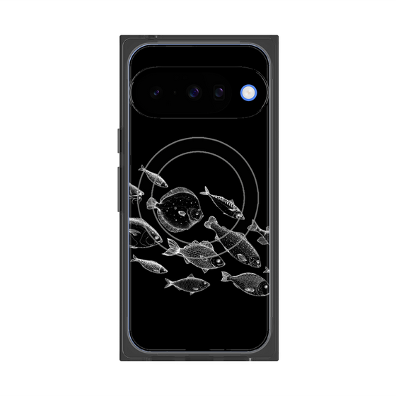 プレミアムスクエアケース with Pixelsnap［ Coexist No.2 - Black ］