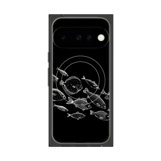 プレミアムスクエアケース with Pixelsnap［ Coexist No.2 - Black ］