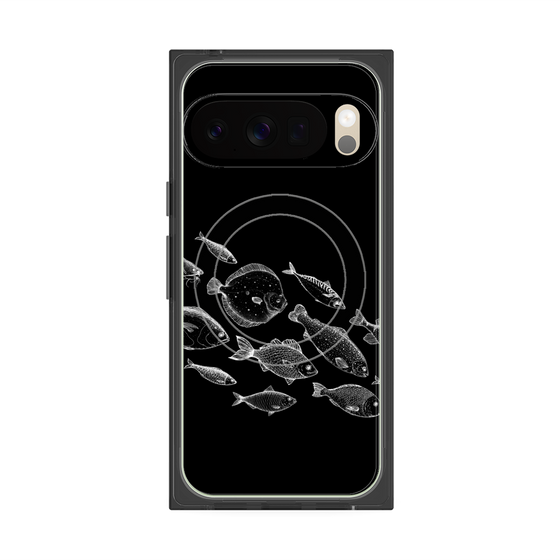 プレミアムスクエアケース with Pixelsnap［ Coexist No.2 - Black ］