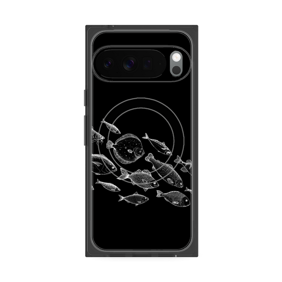 プレミアムスクエアケース with Pixelsnap［ Coexist No.2 - Black ］