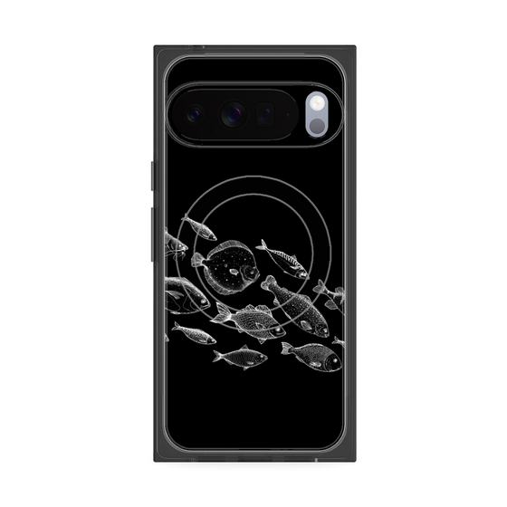 プレミアムスクエアケース with Pixelsnap［ Coexist No.2 - Black ］
