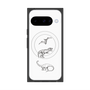 プレミアムスクエアケース with Pixelsnap［ Dinosaurs No.1 - White ］