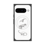 プレミアムスクエアケース with Pixelsnap［ Dinosaurs No.1 - White ］