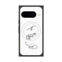 プレミアムスクエアケース with Pixelsnap［ Dinosaurs No.1 - White ］