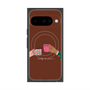 プレミアムスクエアケース with Pixelsnap［ Teatime - Brown ］