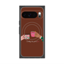 プレミアムスクエアケース with Pixelsnap［ Teatime - Brown ］