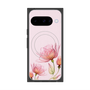 プレミアムスクエアケース with Pixelsnap［ Natural Flower - Pink ］