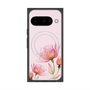 プレミアムスクエアケース with Pixelsnap［ Natural Flower - Pink ］