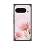 プレミアムスクエアケース with Pixelsnap［ Natural Flower - Pink ］
