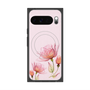 プレミアムスクエアケース with Pixelsnap［ Natural Flower - Pink ］