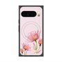 プレミアムスクエアケース with Pixelsnap［ Natural Flower - Pink ］