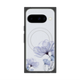 プレミアムスクエアケース with Pixelsnap［ Natural Flower - blue ］