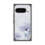 プレミアムスクエアケース with Pixelsnap［ Natural Flower - blue ］